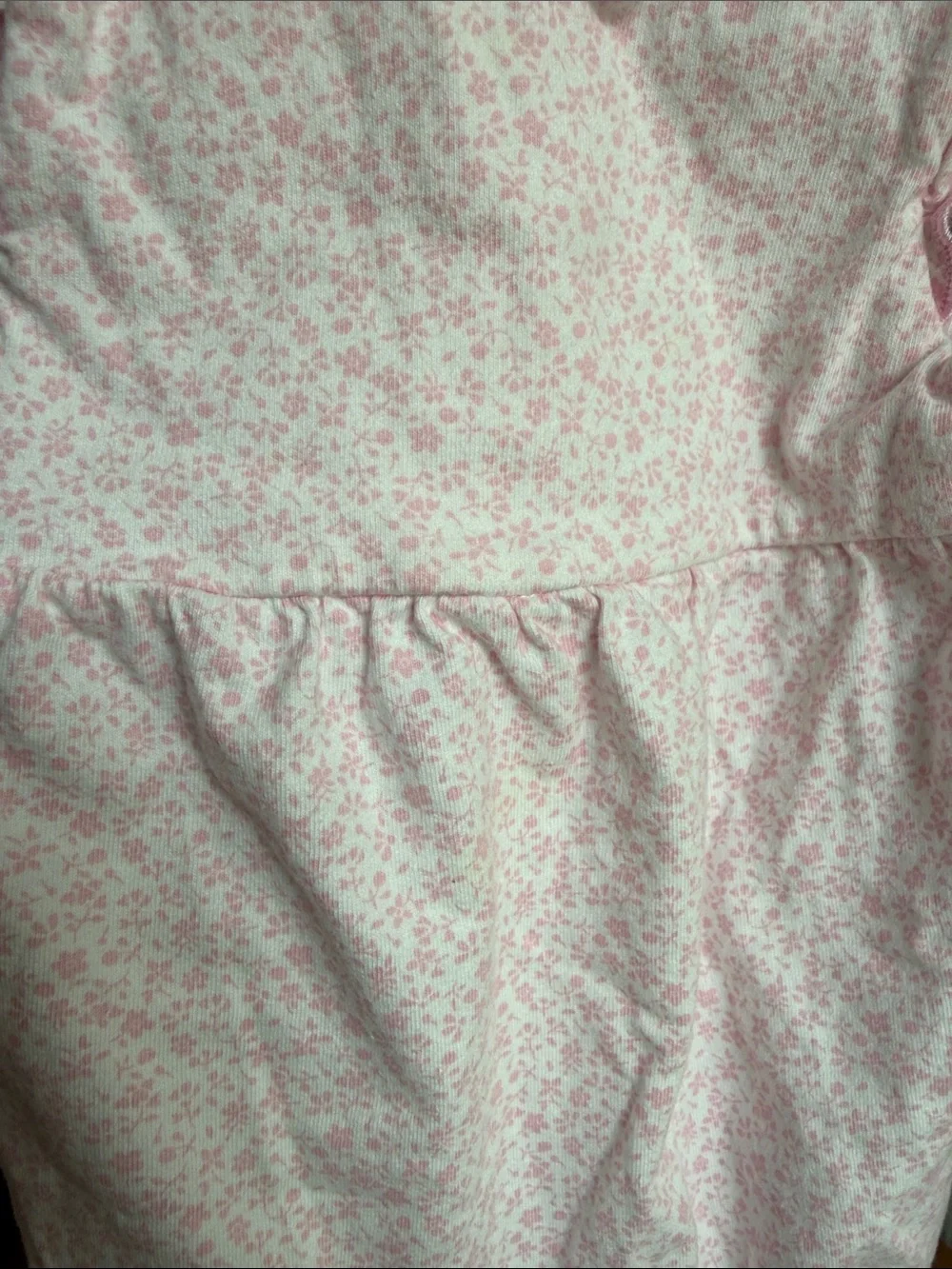 Baby Pink Floral Ruffle Romper